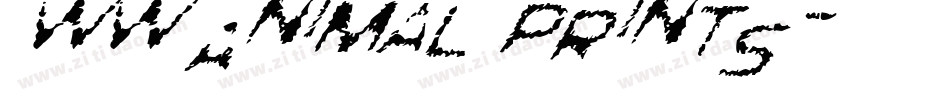 WW Animal Prints字体转换